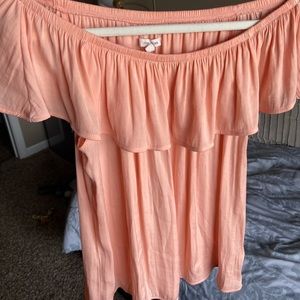 Maurice’s Small Peach Off the Shoulder Blouse